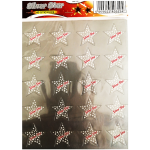 SILVER STAR STICKERS  (LARGE)  
